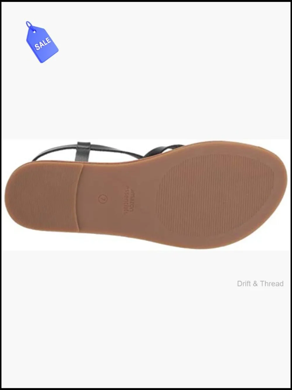 Women's Casual Strappy Thong Sandals Faux Leather Adjustable Ankle Strap Padded